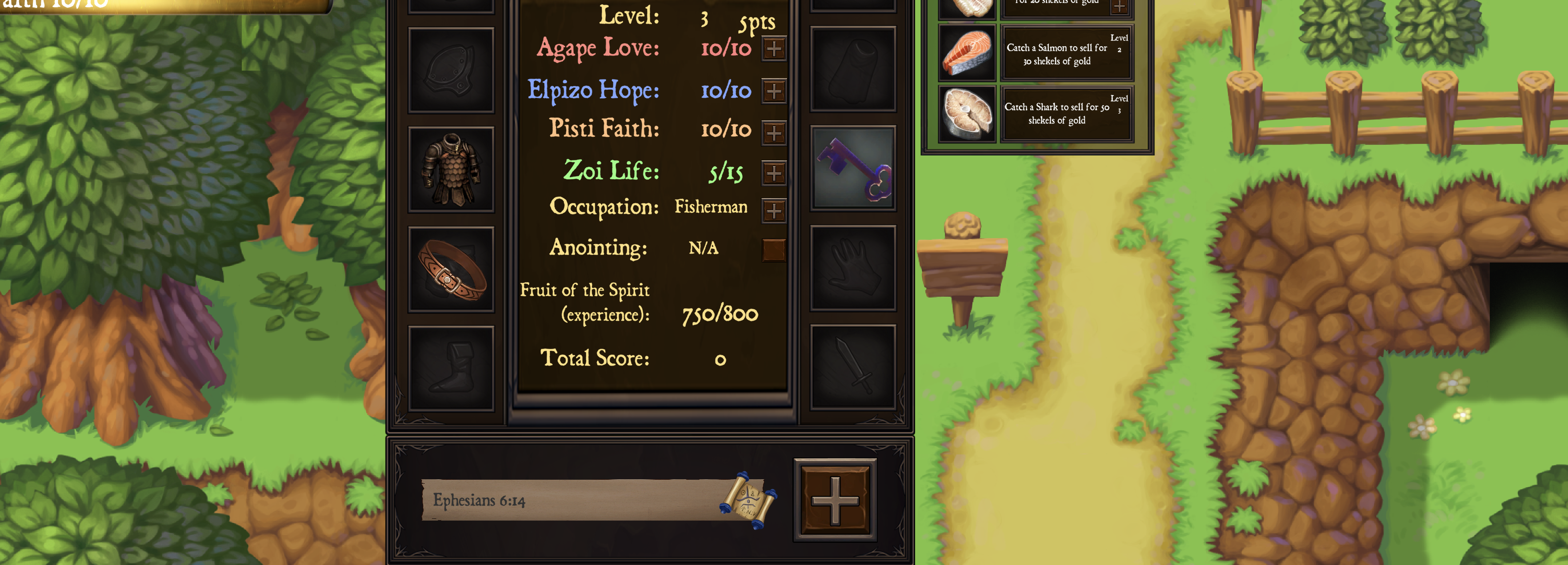 video game screenshot of armor of god